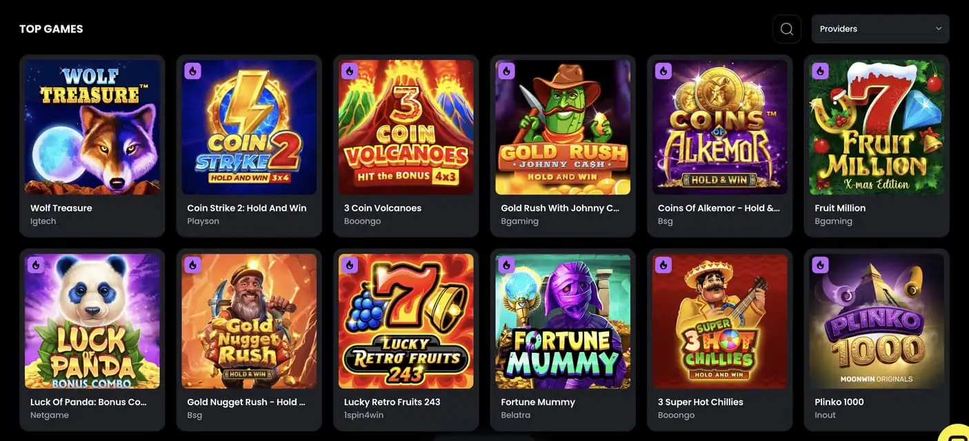 Zbirka priljubljenih igralnih avtomatov v kategoriji games na Moonwin